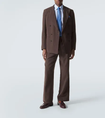 Camisa de popelín de algodón a cuadros - Charvet - Modalova