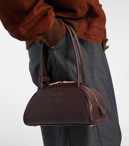 Beau Small leather bowling bag - Miu Miu - Modalova