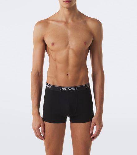 Set di 3 slip in jersey di misto cotone - Dolce&Gabbana - Modalova