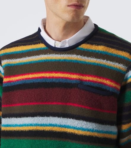 Pullover in misto lana a righe - Sacai - Modalova