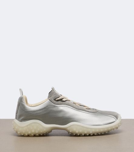 Bubble suede-trimmed sneakers - Miu Miu - Modalova
