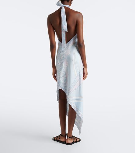 Dune asymmetric silk twill midi dress - Pucci - Modalova