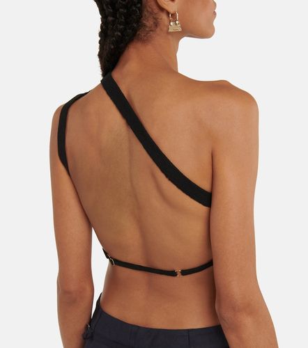 La Maille Ascu cropped linen-blend top - Jacquemus - Modalova