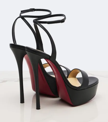 Loubi Queen Alta 150 leather platform sandals - Christian Louboutin - Modalova
