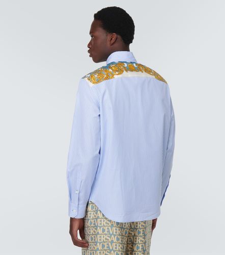 Besticktes Hemd aus Baumwollpopeline - Versace - Modalova