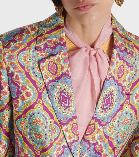 Etro Blazer de seda estampado - Etro - Modalova