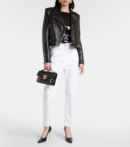 Balmain Pullover a righe con logo - Balmain - Modalova