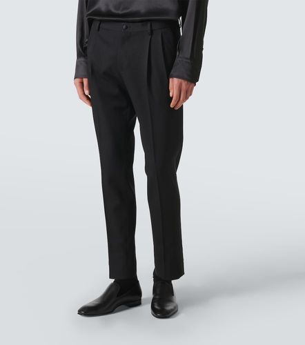Wool-blend gabardine tuxedo pants - Dolce&Gabbana - Modalova
