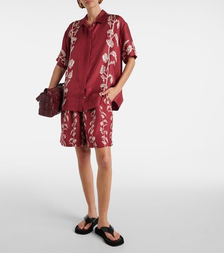 Bermuda Carros in twill di seta - Asceno - Modalova