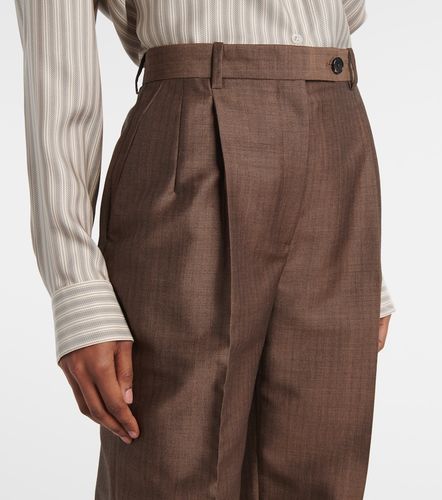 Pantaloni dritti Norbert in mohair e lana - The Row - Modalova