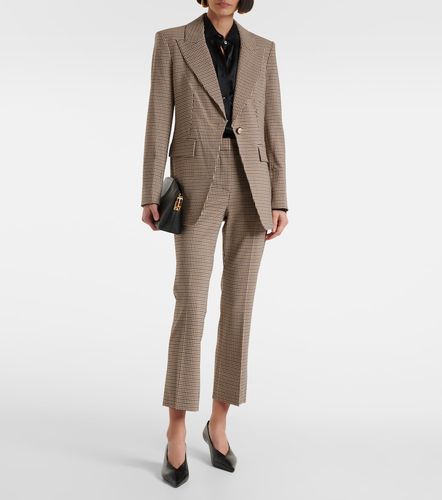 Arte Houndstooth high-rise cropped pants - Veronica Beard - Modalova