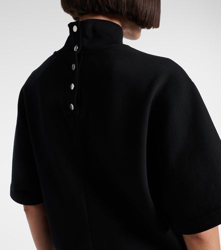 Alaïa Camiseta de jersey de algodón con cuello alto - Alaia - Modalova