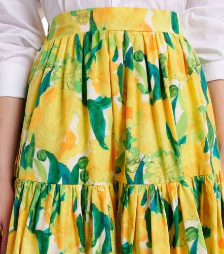 Falda midi Oscar de popelín de algodón - La DoubleJ - Modalova