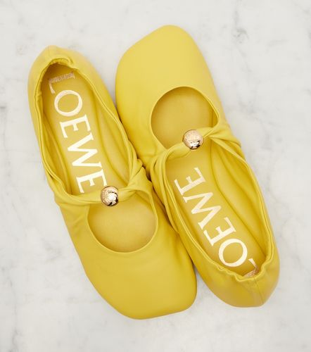 Mary-Jane-Ballerinas Pebble Soft aus Leder - Loewe - Modalova