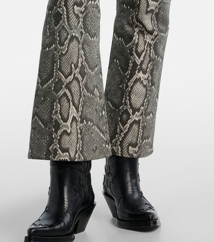 Ezra snake-effect high-rise bootcut jeans - Gabriela Hearst - Modalova