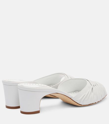 Mules Piruabar 50 de piel fruncida - Manolo Blahnik - Modalova
