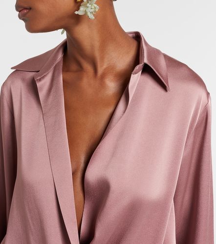 Top envolvente de satén - Dries Van Noten - Modalova