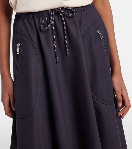 Falda midi de jersey en mezcla de algodón - Moncler - Modalova