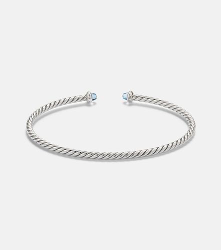 Pulsera Micro Cable Flex® de plata de ley y oro de 14 ct con topacios - David Yurman - Modalova