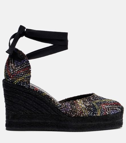 Espadrillas Eva 80 con paillettes e zeppa - Missoni - Modalova