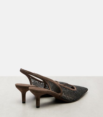 Pumps slingback 55 con suede - Brunello Cucinelli - Modalova