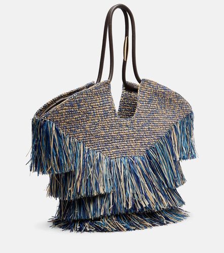 Goldentime Medium fringed raffia tote bag - Zimmermann - Modalova