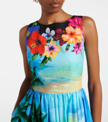 Vestido midi de algodón estampado - Dolce&Gabbana - Modalova
