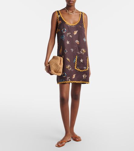 Alémais Vestido corto de lino estampado - Alemais - Modalova