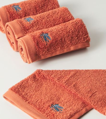 Set di 4 asciugamani viso Caladium in cotone - Etro - Modalova