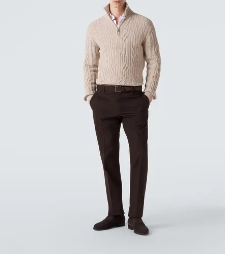 Cable-knit wool and cashmere sweater - Zegna - Modalova