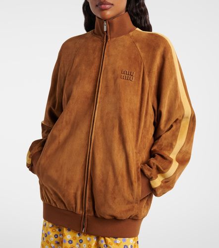 Miu Miu Oversized suede jacket - Miu Miu - Modalova
