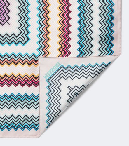 Sciarpa in twill di seta a zig zag - Missoni - Modalova