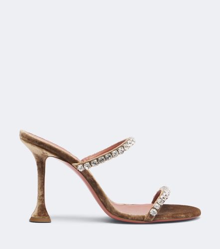 Amina Muaddi Mules Gigi in velluto - Amina Muaddi - Modalova