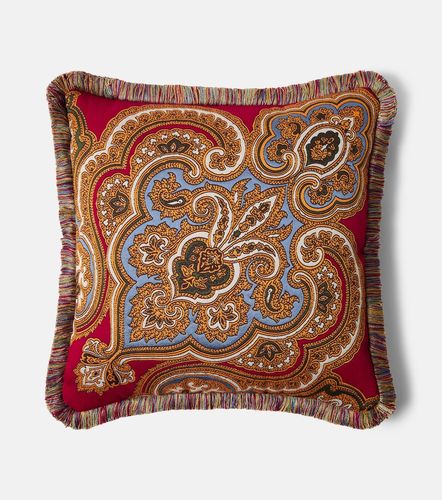 Cuscino in jacquard paisley con frange - Etro - Modalova