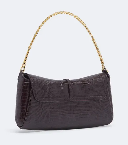 Metropolis croc-effect leather shoulder bag - Balmain - Modalova