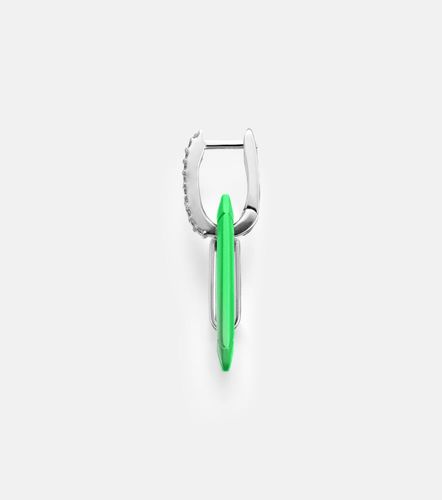 Eéra Orecchino singolo Chiara Small in oro 18kt, argento e diamanti - Eera - Modalova