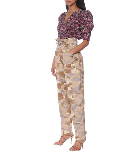 Iona high-rise cotton-blend pants - Isabel Marant - Modalova