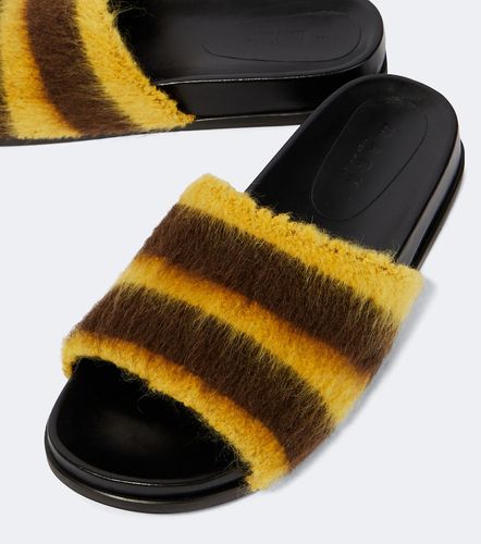 Marni Fussbett striped slides - Marni - Modalova