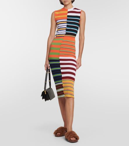 Marni Striped wool midi dress - Marni - Modalova