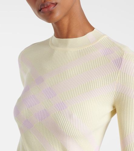 Check wool-blend top - Burberry - Modalova