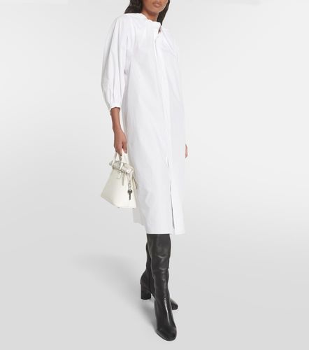 Vestido midi de popelín de algodón - MM6 Maison Margiela - Modalova