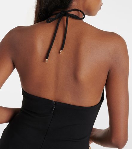 Top de cuello halter con cristales - Area - Modalova