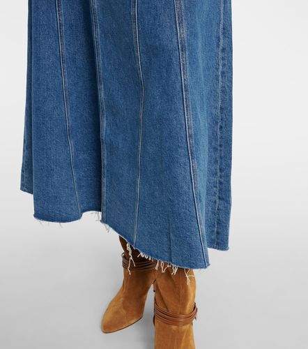 Gonna midi Alix in denim - Veronica Beard - Modalova