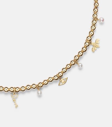 Collana in 14kt con perle - Sydney Evan - Modalova