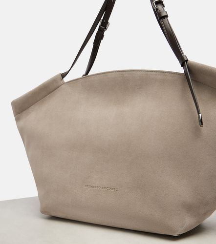 Borsa Sartorial Large in suede - Brunello Cucinelli - Modalova