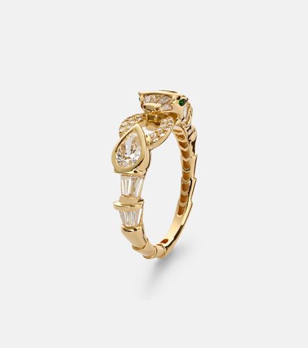 Serpentine 18kt ring with diamonds - Shay Jewelry - Modalova