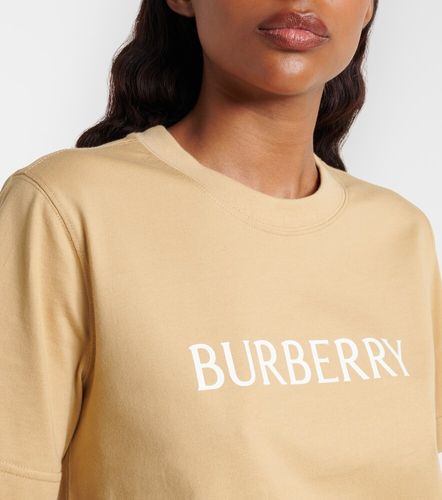 Camiseta de jersey de algodón con logo - Burberry - Modalova
