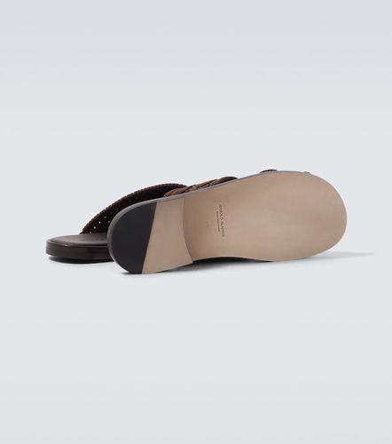 Manolo Blahnik Tex leather sandals - Manolo Blahnik - Modalova