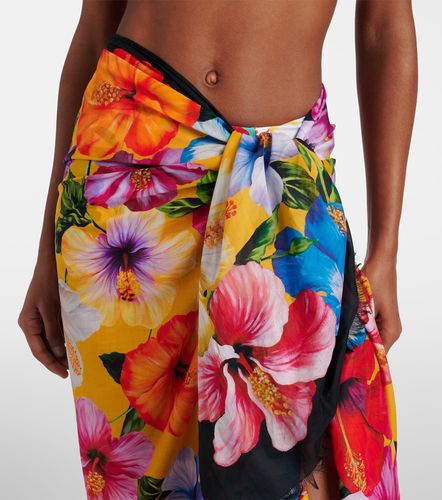 Pareo de algodón floral - Dolce&Gabbana - Modalova