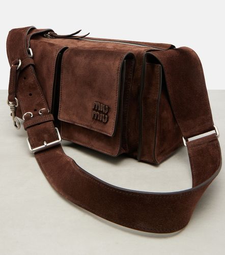 Utilitaire suede shoulder bag - Miu Miu - Modalova